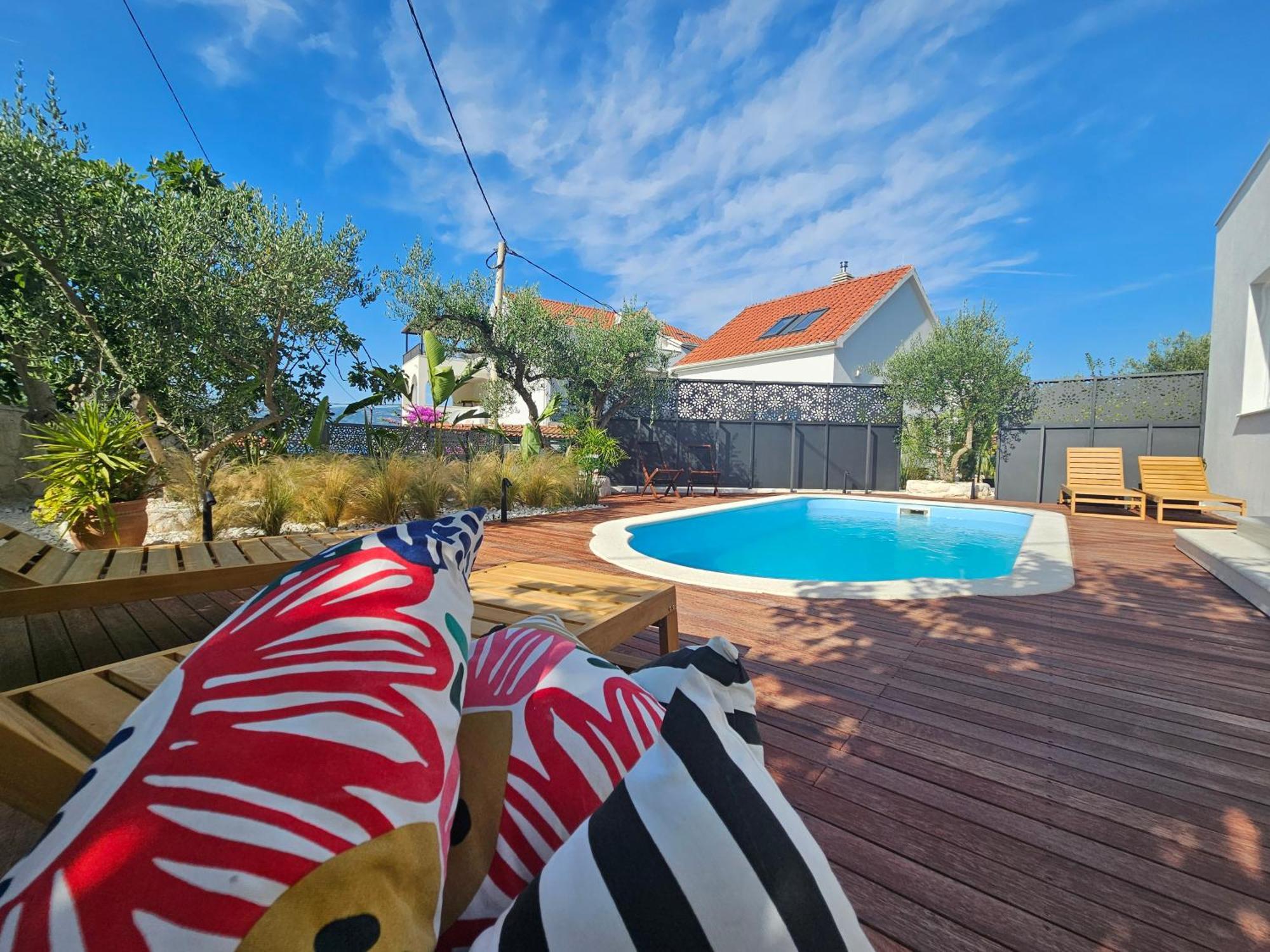 The Three Flowers Pool House Trogir Extérieur photo